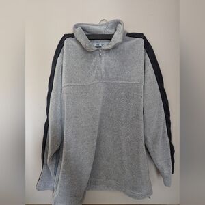 VINTAGE Oversized Fleece Quarter-zip Pullover